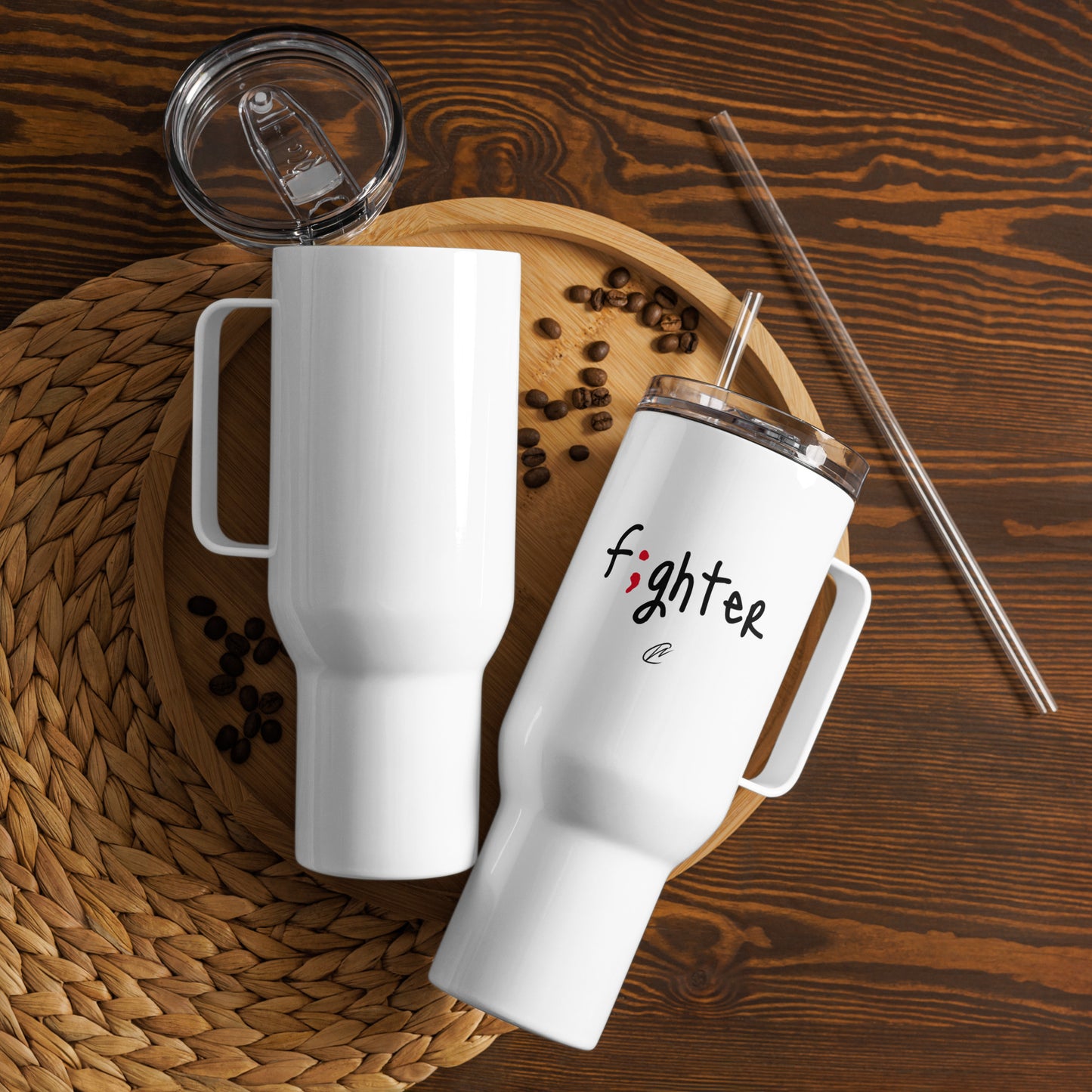 Fighter - White Tumbler