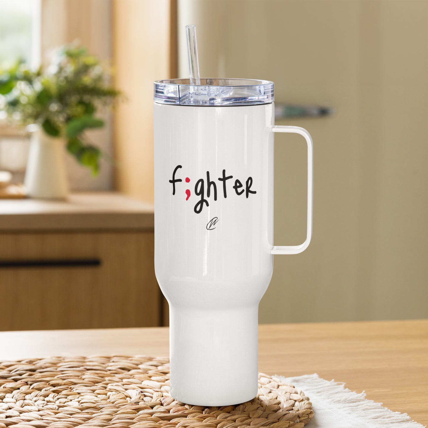 Fighter - White Tumbler